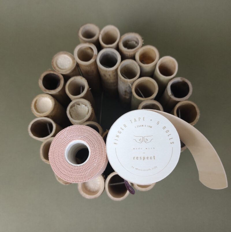 Rigid finger tape for joint protection - 5 rolls cotton